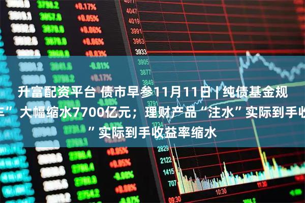 升富配资平台 债市早参11月11日 | 纯债基金规模遇“刹车” 大幅缩水7700亿元；理财产品“注水”实际到手收益率缩水